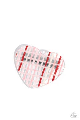 Lover’s Lattice Pink Hair Clip