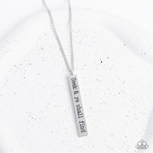 Load image into Gallery viewer, Matt 7:7 Silver Necklace