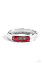 Load image into Gallery viewer, Record-Breaking Bling Red Hinged Bangle