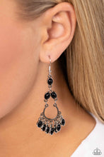 Load image into Gallery viewer, Girly Girl Getup Black Earrings