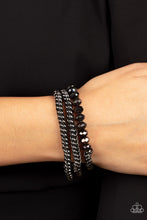 Load image into Gallery viewer, Gutsy and Glitzy Black Bracelet