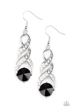 Load image into Gallery viewer, High-Ranking Royalty Black Earrings