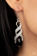 Load image into Gallery viewer, High-Ranking Royalty Black Earrings
