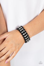 Load image into Gallery viewer, Eiffel Tower Elegance Black Bracelet