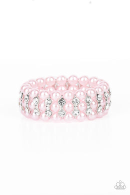 Eiffel Tower Elegance Pink Bracelet