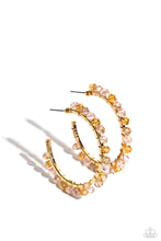 Load image into Gallery viewer, Halo Hustle Pink Hoop Earring