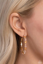Load image into Gallery viewer, Halo Hustle Pink Hoop Earring