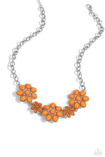 Load image into Gallery viewer, Flamboyantly Flowering Orange Necklace