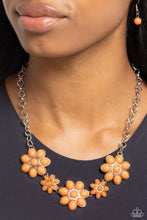 Load image into Gallery viewer, Flamboyantly Flowering Orange Necklace