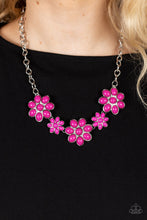 Load image into Gallery viewer, Flamboyantly Flowering Pink Necklace
