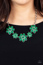 Load image into Gallery viewer, Flamboyantly Flowering Green Necklace