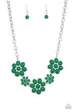 Load image into Gallery viewer, Flamboyantly Flowering Green Necklace