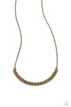 Load image into Gallery viewer, Dicey Demure Brass Necklace