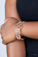 Load image into Gallery viewer, Dressed to FRILL Rose Gold Hinged Bracelet