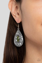 Load image into Gallery viewer, Two PERENNIALS in a Pod Green Earrings