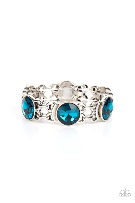 Devoted to Drama Blue Bracelet