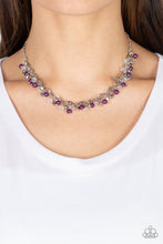 Load image into Gallery viewer, Soft-Hearted Shimmer Purple Necklace