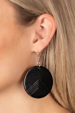 Load image into Gallery viewer, On the Edge of Edgy Black Leather Earrings