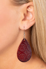 Load image into Gallery viewer, Stylishly Subtropical Brown Leather Earrings