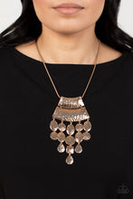 Load image into Gallery viewer, Totem Trek Gold Necklace