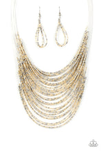 Load image into Gallery viewer, Catwalk Queen Gold Seed Bead Necklace