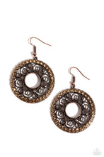 Load image into Gallery viewer, Whirly Whirlpool Copper Earrings