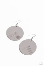 Load image into Gallery viewer, On the Edge of Edgy Silver Leather Earrings