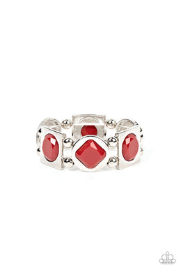 Asymmetrical A-Lister Red Bracelet