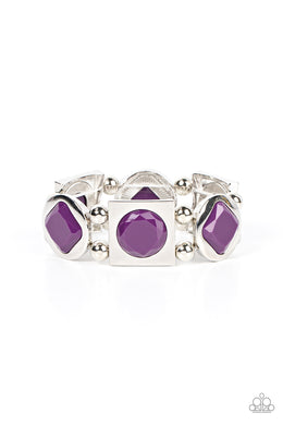 Asymmetrical A-Lister Purple Bracelet