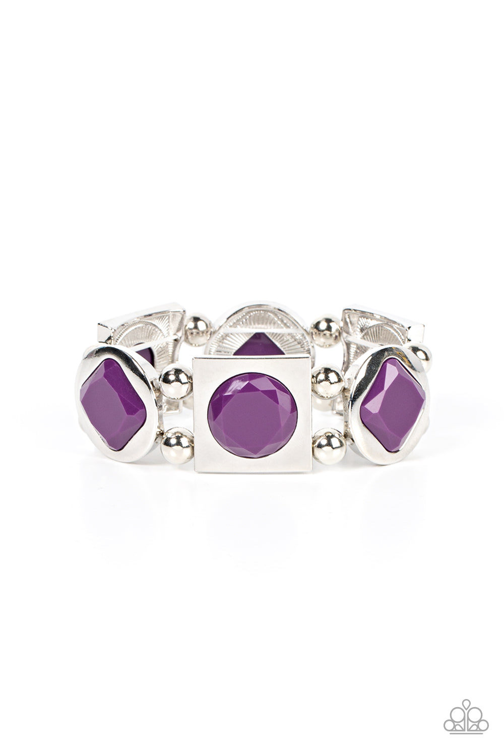 Asymmetrical A-Lister Purple Bracelet
