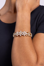 Load image into Gallery viewer, Cheers to the Future Mrs. Gold Hinged Bracelet