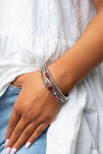 Load image into Gallery viewer, Bonus Bling Red Hinged Bracelet
