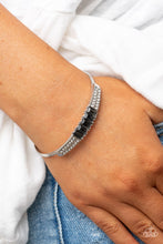 Load image into Gallery viewer, Spritzy Sparkle Silver Cuff Bracelet