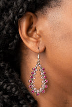 Load image into Gallery viewer, Its About to GLOW Down Pink Earrings