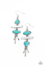 Load image into Gallery viewer, Adventurously Artisan Blue Earrings