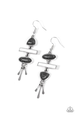 Adventurously Artisan Black Earrings