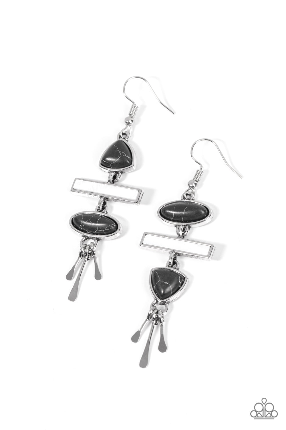 Adventurously Artisan Black Earrings