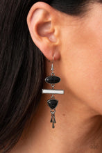 Load image into Gallery viewer, Adventurously Artisan Black Earrings