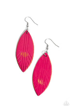 Load image into Gallery viewer, Leather Lounge Pink Leather Earrings