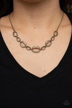 Load image into Gallery viewer, The Only Game in Town Brass Necklace