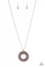 Load image into Gallery viewer, Wintry Wreath Red Necklace