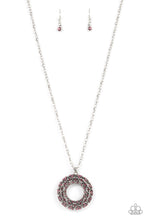 Load image into Gallery viewer, Wintry Wreath Pink Necklace