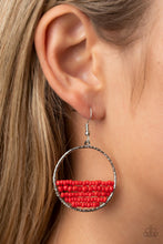 Load image into Gallery viewer, Head-Over-Horizons Red Earrings