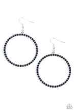 Load image into Gallery viewer, Head-Turning Halo Blue Earrings