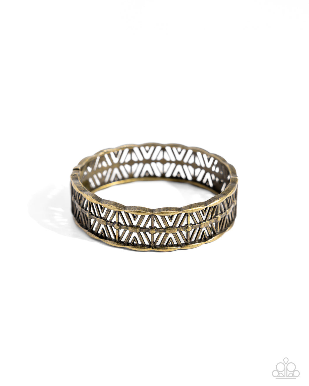 ESCAPADE Artist Brass Hinged Bangle