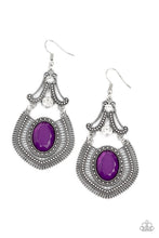 Load image into Gallery viewer, Panama Palace Purple Earrings