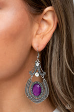 Load image into Gallery viewer, Panama Palace Purple Earrings