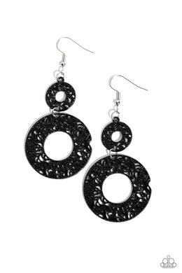 Cabo Courtyard Black Earrings