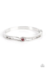 Load image into Gallery viewer, Top-Shelf Shimmer Red Hinged Bracelet