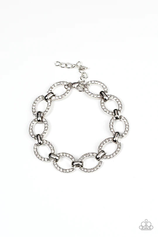 Date Night Debonair White Bracelet